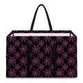 Black And Pink Spider Web Pattern Print Utility Tote Bag