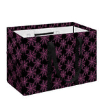 Black And Pink Spider Web Pattern Print Utility Tote Bag