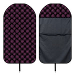 Black And Pink Spider Web Pattern Print Waterproof Car Seat Cover