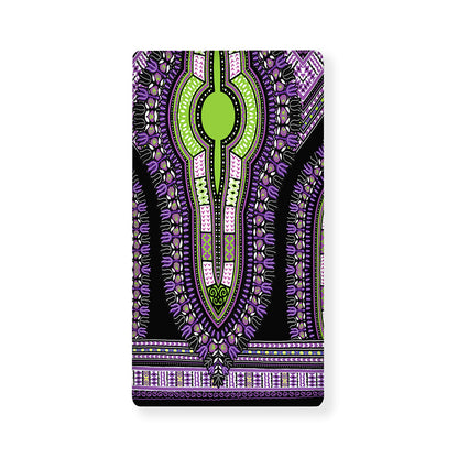 Black And Purple African Dashiki Print Baby Crib Sheet