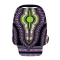 Black And Purple African Dashiki Print Baby Seat Cover
