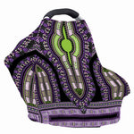 Black And Purple African Dashiki Print Baby Seat Cover
