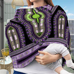 Black And Purple African Dashiki Print Baby Seat Cover