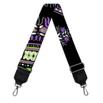 Black And Purple African Dashiki Print Bag Strap