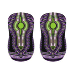 Black And Purple African Dashiki Print Bar Stool Covers