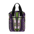 Black And Purple African Dashiki Print Bible Tote Bag