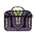 Black And Purple African Dashiki Print Briefcase Bible Bag