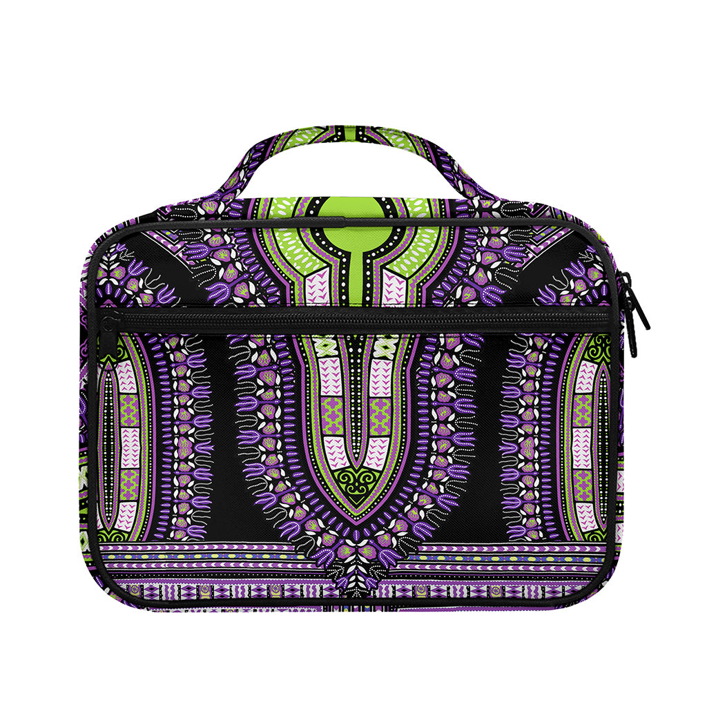 Black And Purple African Dashiki Print Briefcase Bible Bag