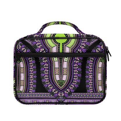 Black And Purple African Dashiki Print Briefcase Bible Bag