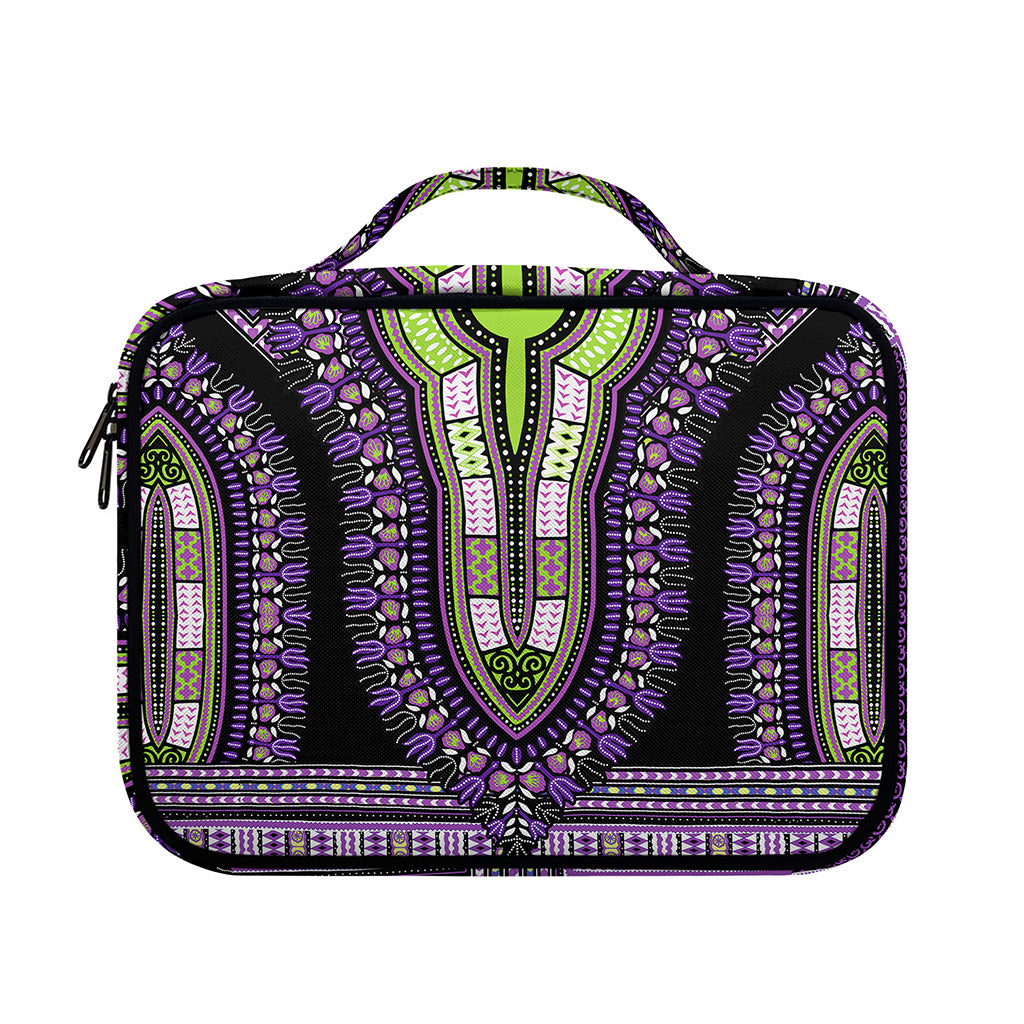 Black And Purple African Dashiki Print Briefcase Bible Bag