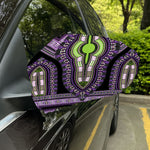 Black And Purple African Dashiki Print Car Side Mirror Covers