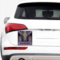 Black And Purple African Dashiki Print Car Sticker