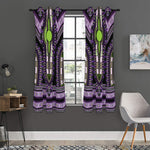 Black And Purple African Dashiki Print Curtain