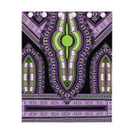 Black And Purple African Dashiki Print Curtain