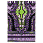 Black And Purple African Dashiki Print Curtain