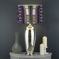 Black And Purple African Dashiki Print Drum Lamp Shade