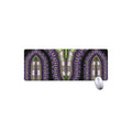 Black And Purple African Dashiki Print Extended Mouse Pad