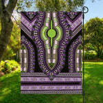 Black And Purple African Dashiki Print Garden Flag