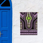 Black And Purple African Dashiki Print Garden Flag