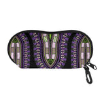 Black And Purple African Dashiki Print Glasses Case