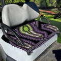 Black And Purple African Dashiki Print Golf Cart Seat Cover