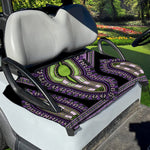 Black And Purple African Dashiki Print Golf Cart Seat Cover