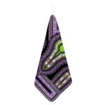 Black And Purple African Dashiki Print Hand Towel