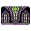 Black And Purple African Dashiki Print Indoor Door Mat