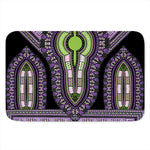 Black And Purple African Dashiki Print Indoor Door Mat
