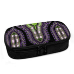 Black And Purple African Dashiki Print Insulin Cooler Travel Case