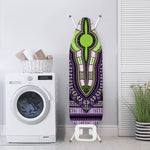 Black And Purple African Dashiki Print Ironing Board Cover