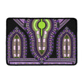 Black And Purple African Dashiki Print Kitchen Mat