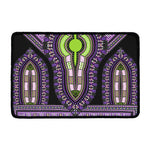 Black And Purple African Dashiki Print Kitchen Mat