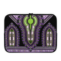 Black And Purple African Dashiki Print Laptop Sleeve