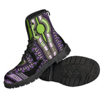 Black And Purple African Dashiki Print Backpack