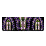 Black And Purple African Dashiki Print Long Kitchen Mat