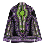 Black And Purple African Dashiki Print Men's Blazer