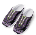 Black And Purple African Dashiki Print Mesh Casual Shoes