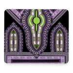 Black And Purple African Dashiki Print Mouse Pad