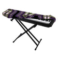 Black And Purple African Dashiki Print Piano Keyboard Cover