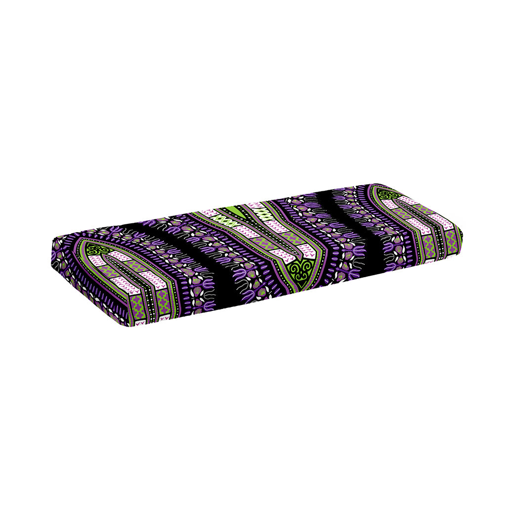 Black And Purple African Dashiki Print Piano Keyboard Cover