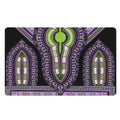 Black And Purple African Dashiki Print Polyester Doormat
