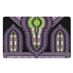 Black And Purple African Dashiki Print Polyester Doormat