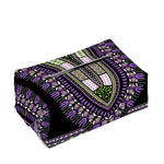 Black And Purple African Dashiki Print Rectangle Tissue Box Cover