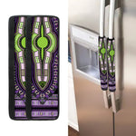 Black And Purple African Dashiki Print Refrigerator Handle Covers