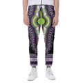 Black And Purple African Dashiki Print Joggers
