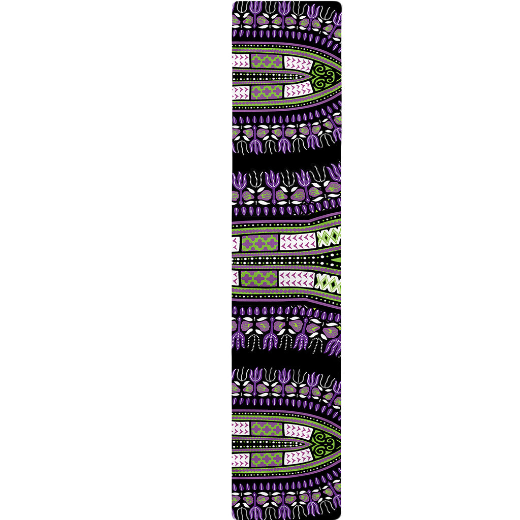 Black And Purple African Dashiki Print Table Runner