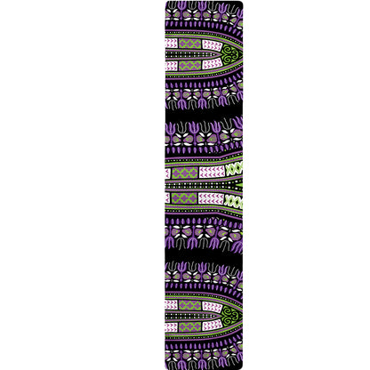 Black And Purple African Dashiki Print Table Runner
