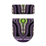 Black And Purple African Dashiki Print Toilet Lid And Tank Cover Set