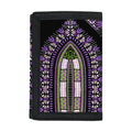 Black And Purple African Dashiki Print Trifold Wallet